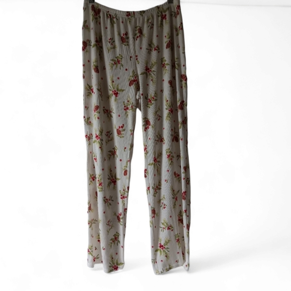 Laura Ashley women's multicolored holiday sleepwear set size M - Picture 3 of 11